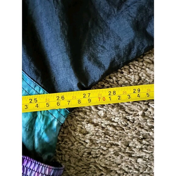 Vintage East West Jacket Womens XXL Black 90s Retro Colorful Full Zipper - Picture 8 of 9